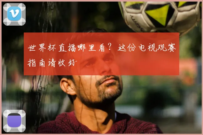 世界杯直播哪里看?这份电视观赛指南请收好